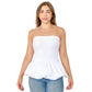 Blusa bandeau globo