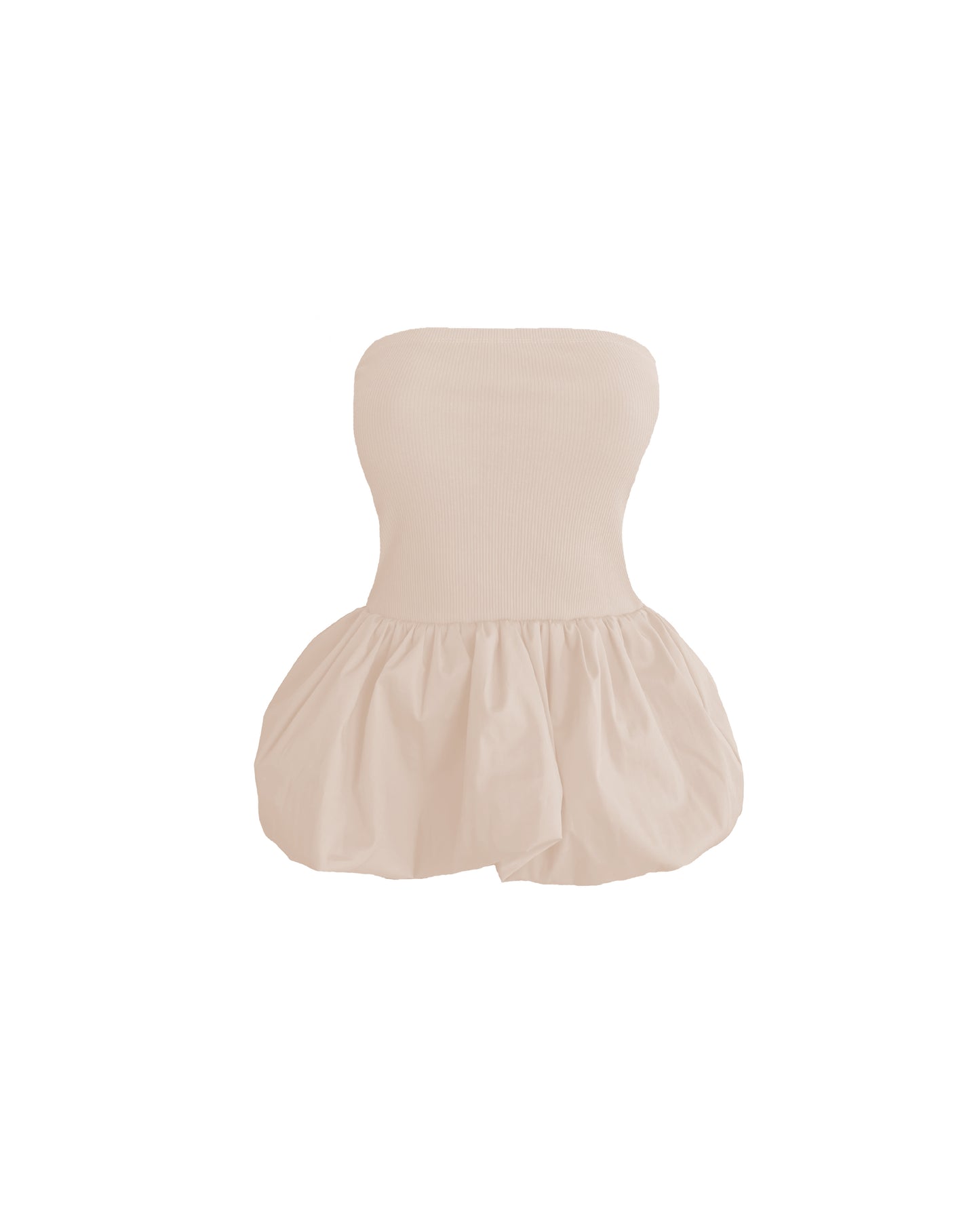 Blusa bandeau globo