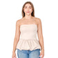 Blusa bandeau globo