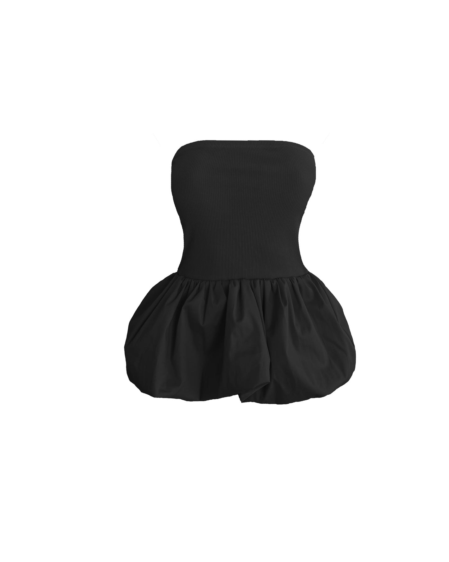 Blusa bandeau globo