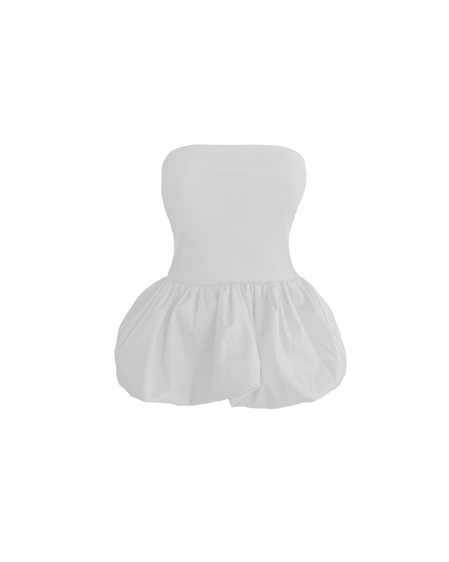 Blusa bandeau globo